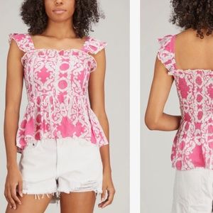 Alicia Bell top. New with tags. Smocked back. Retails for $173.